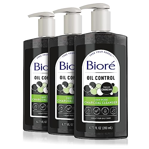 3 Pack Bioré Deep Pore Charcoal Face Wash