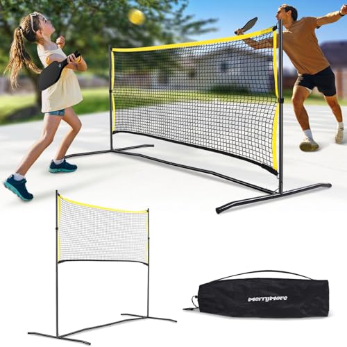 MerryMove Pickleball Net with Solo Practice Rebounder