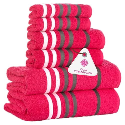 6 Piece Egyptian Cotton Towel Gift Set