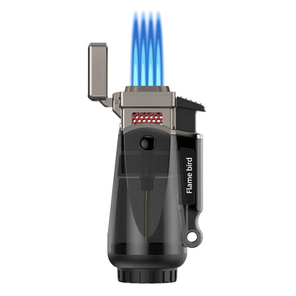 Quad Flame Butane Torch Lighter for Camping