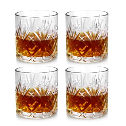 Set of 4 Old Fashioned Whiskey Glasses