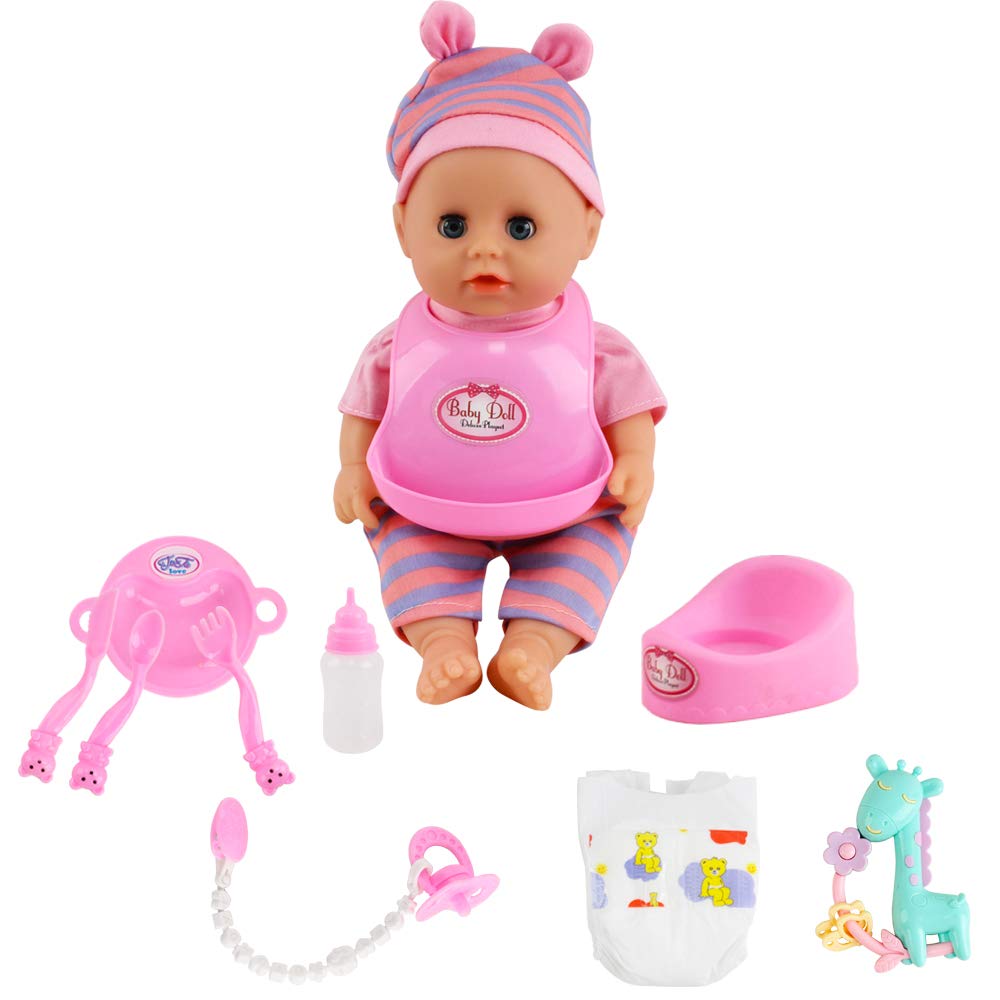 deAO Baby Doll Play Set with Accessories