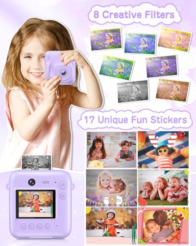 48MP Instant Print Camera for Kids