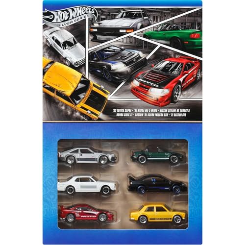 6 Pack Hot Wheels 1:64 Japanese Die-Cast Cars