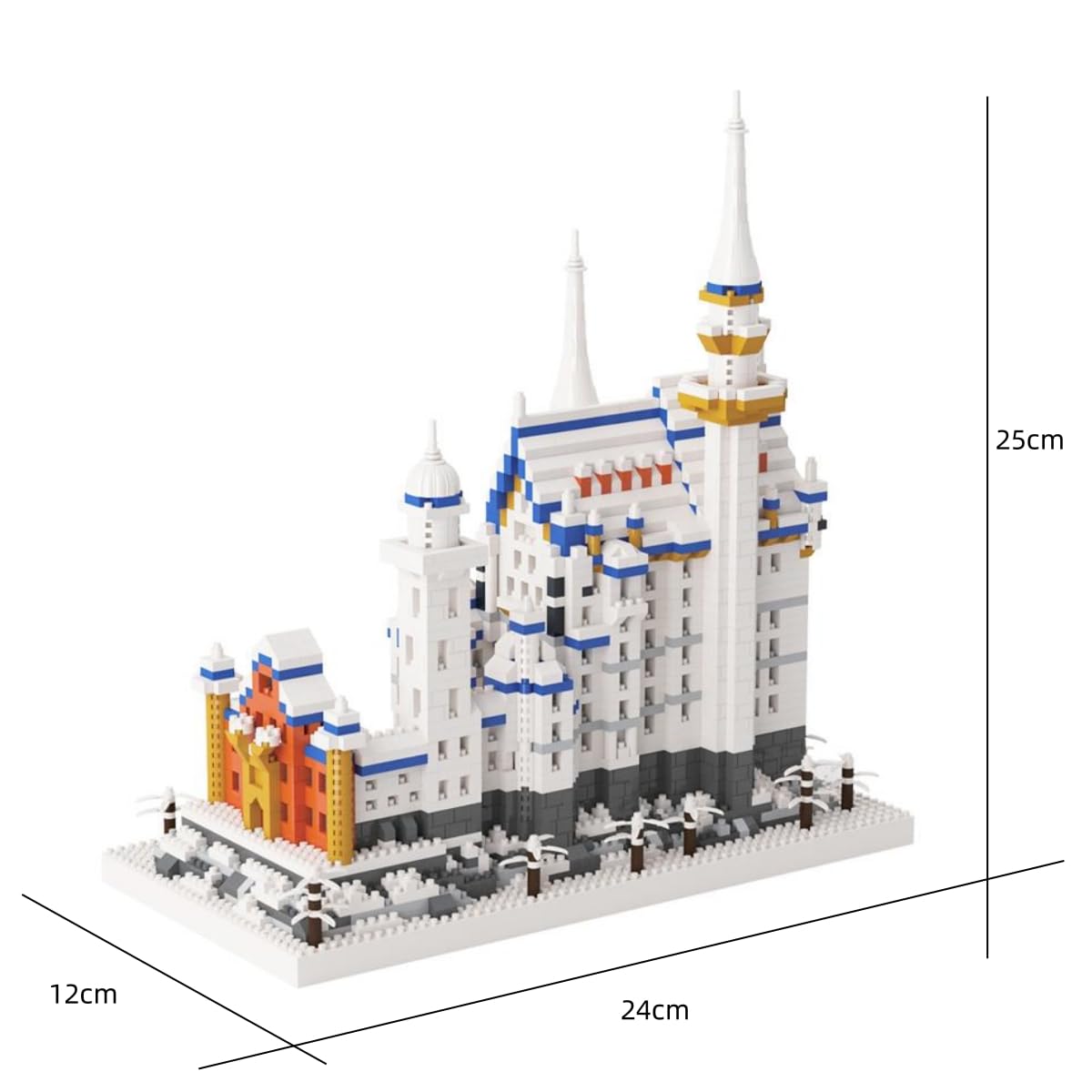 Germany Swan Stone Castle Micro Blocks Set