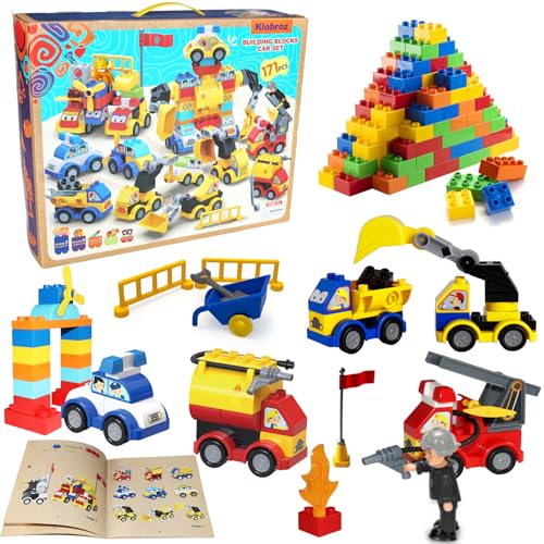 171 Piece Toddler Building Blocks Car Set