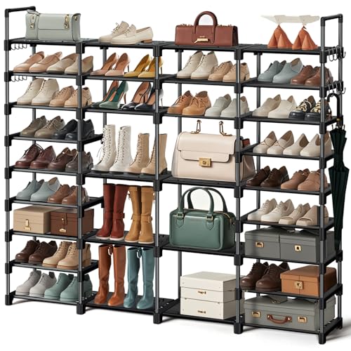 9 Tier Large Shoe Rack Storage Organizer Cabinet