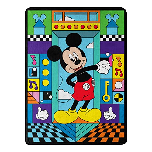 Mickey Mouse Micro Raschel Throw Blanket 46" x 60"