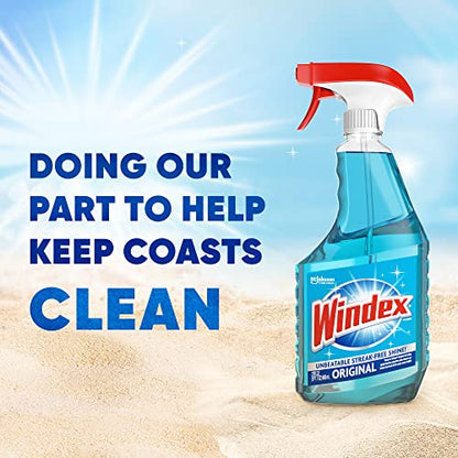 Windex Original Blue Glass Cleaner Spray Pack of 3