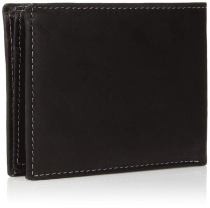 Steve Madden Men's Leather Wallet with Flip Pockets