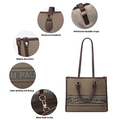 Women Fashion Handbag Wallet Tote Bag Shoulder Bag Top Handle Satchel Purse Set