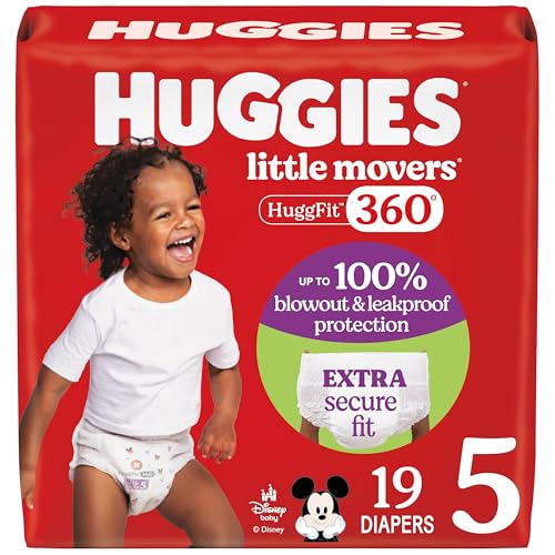 19 Count Huggies Little Movers Baby Diapers