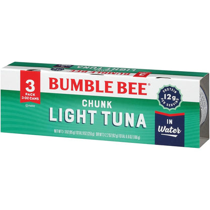 Bumble Bee Chunk Light Tuna in Water, 3-Pack