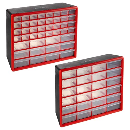 2 Pack Stalwart Plastic Drawer Storage Organizers