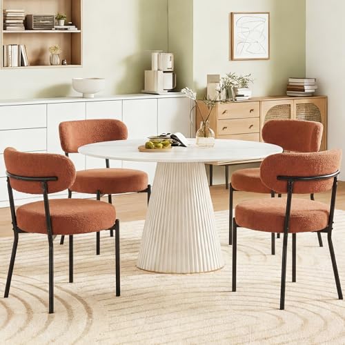 2 Pack Mid Century Upholstered Dining Chairs