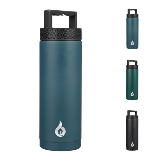 18 oz Insulated Water Bottle, Leakproof Thermos