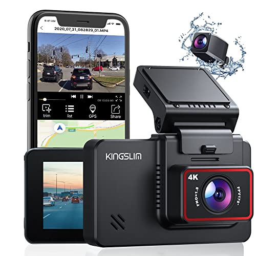 4K Dual Dash Cam with WiFi and GPS