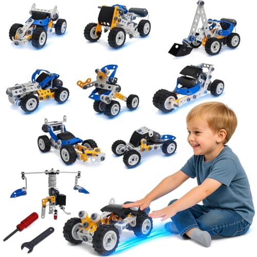 Motorized STEM 10-in-1 Battery-Powered Building Kit