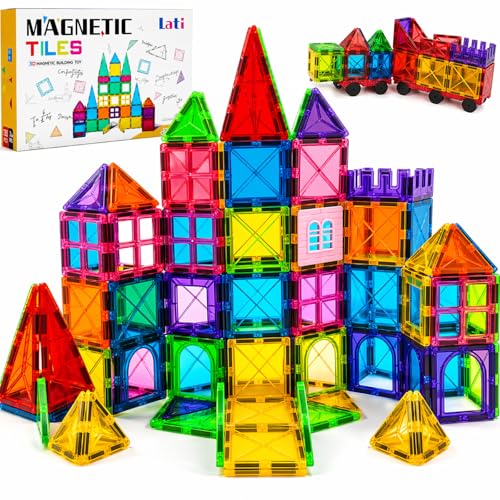 130 Piece Magnetic Tiles STEM Building Blocks Set
