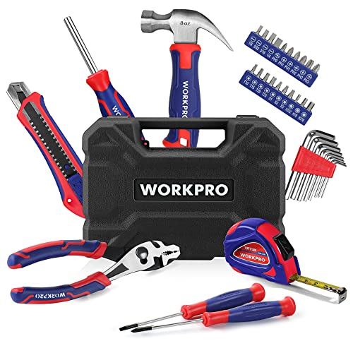 35 Piece WORKPRO Household Tool Kit with Toolbox