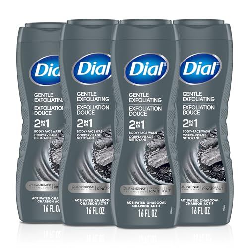 4 Pack Dial Men 2-in-1 Body Face Wash