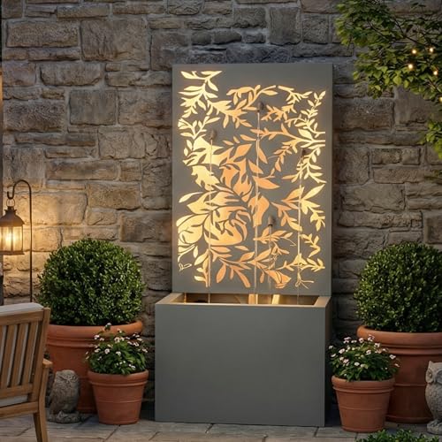 Christopher Knight Home LED Metal Outdoor Water Fountain