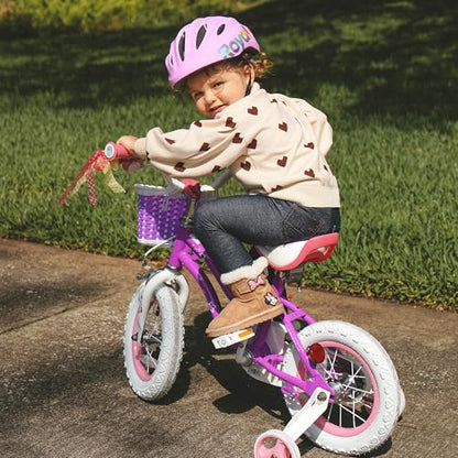 RoyalBaby 18-Inch Girls Bike with Kickstand & Basket