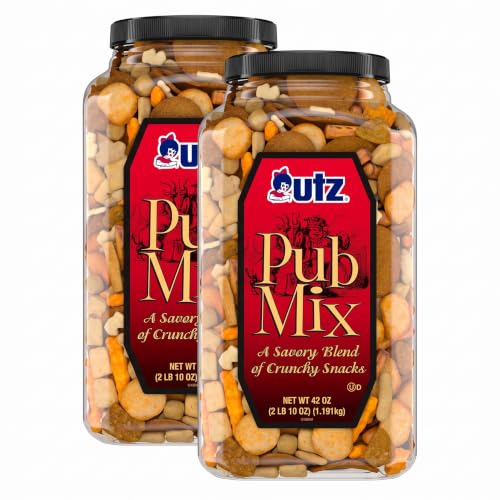 2 Pack Utz Pub Mix Snack Barrel 42 Ounce (OU-D)