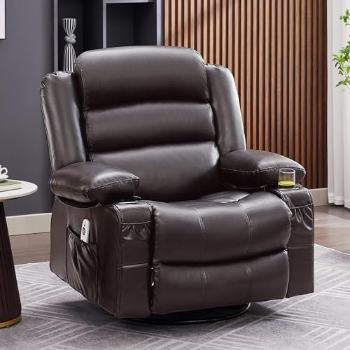 Oversized Rocker Recliner Chair with Heat and Massage