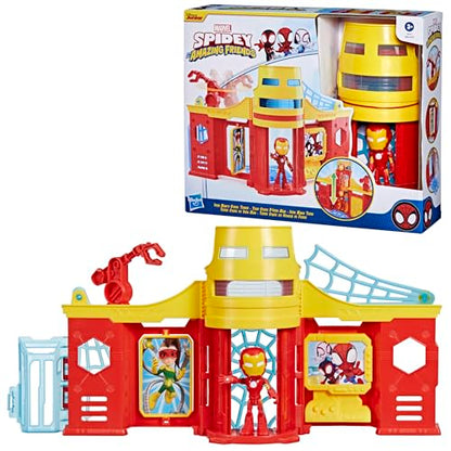 Hasbro Spidey Stark Tower Playset with Iron Man Figure