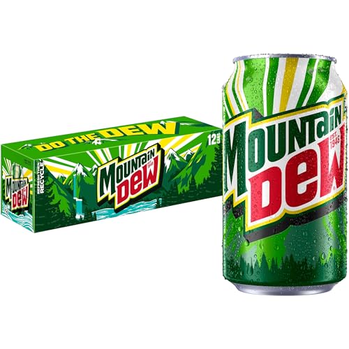 12 Pack Mountain Dew Soda, 12 fl oz Cans