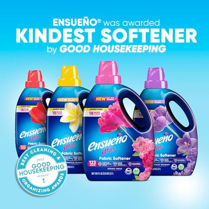 Ensueño - Max Liquid Fabric Softener- With Long-Lasting Freshener And Wrinkle Eliminating formula, Spring Fresh Scent - (125 oz)