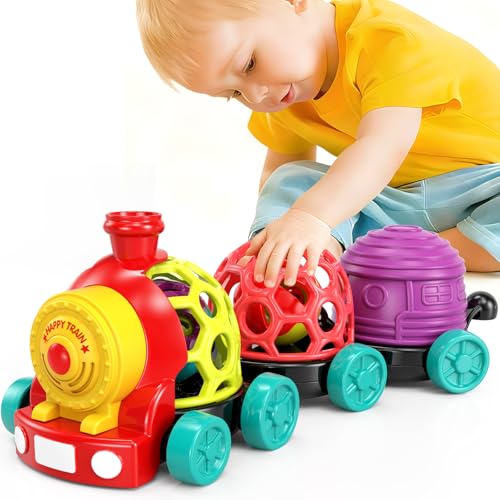 Soft Montessori Train and Car Baby Toy Set