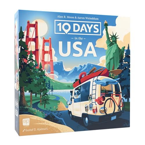 10 Days in the USA Family Board Game