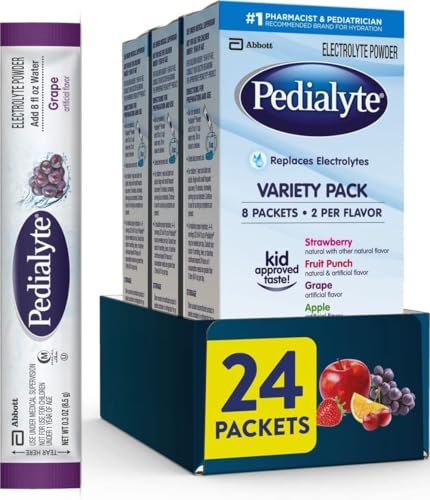 Pedialyte Electrolyte Powder Packets Variety Hydration Mix (OU)
