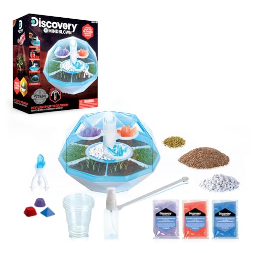 Discovery Kids LED Terrarium Crystal Grow STEM Kit