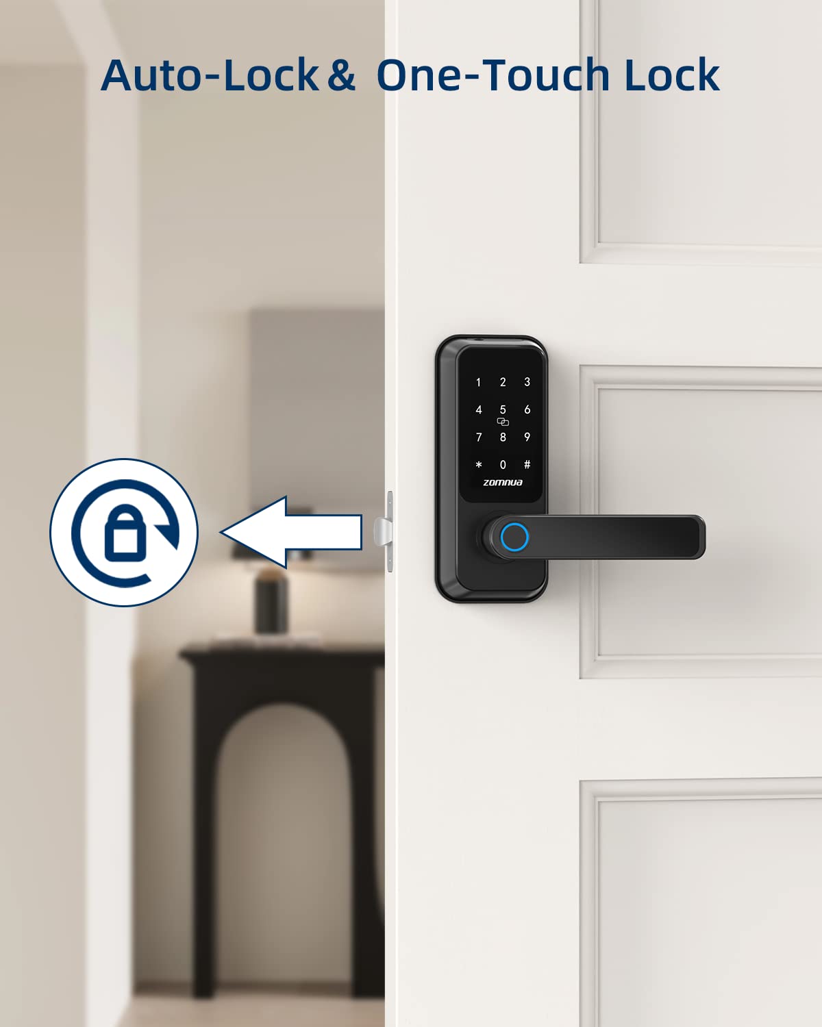 Smart Fingerprint Door Lock with Keypad & Bluetooth
