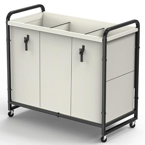 60 Gallon Laundry Sorter Cart with Removable Bags