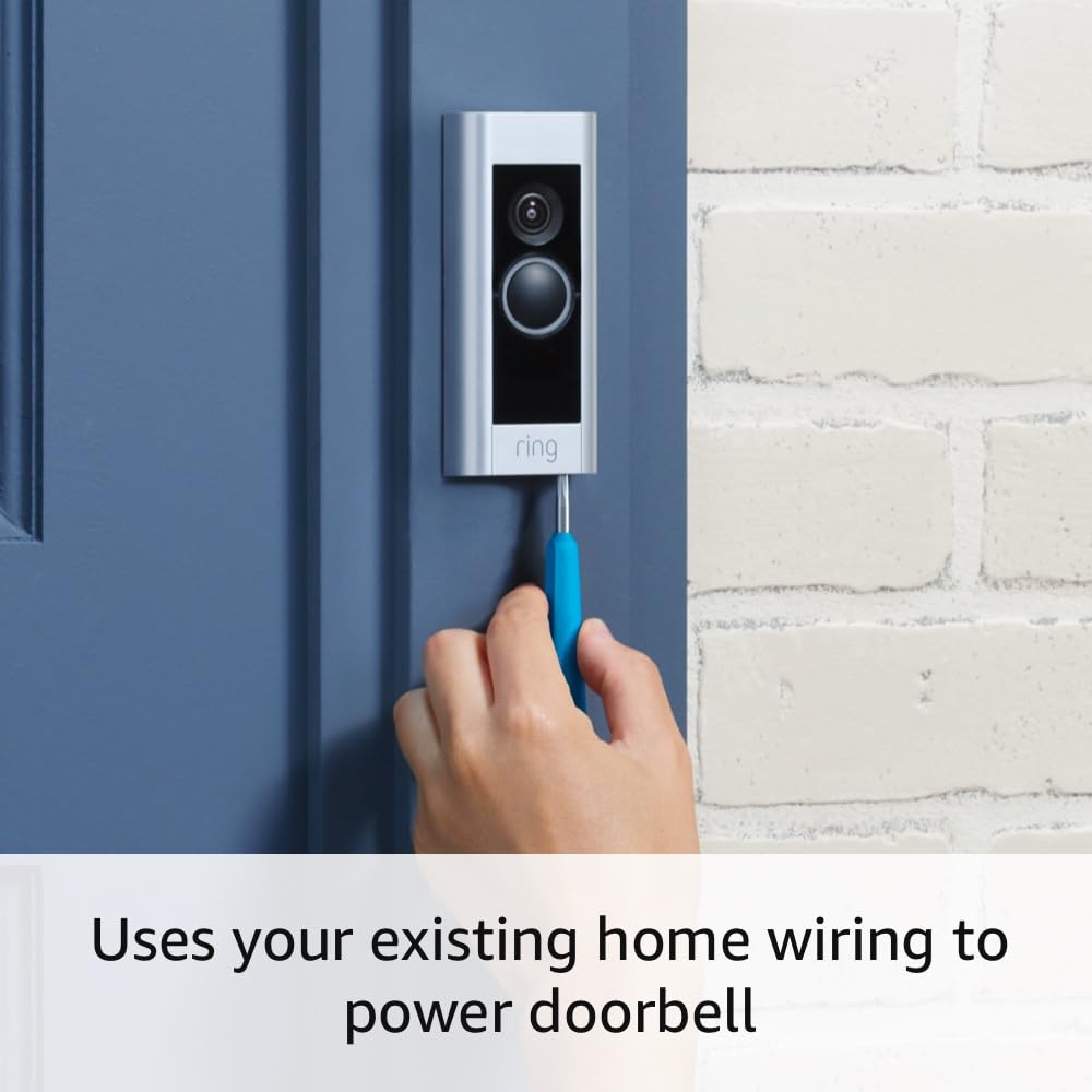 Ring Wired Video Doorbell Plus with Security Features