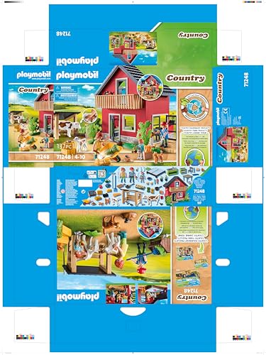 Playmobil Farmhouse Playset with Outdoor Area
