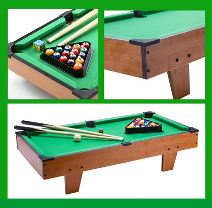 Hora de Lima Mini Pool Table for Kids Mini Billiards Table-Top Game Pool Table Toy for Cat Pool Tables Fun for Kids Birthday Children's Day Gift (27")