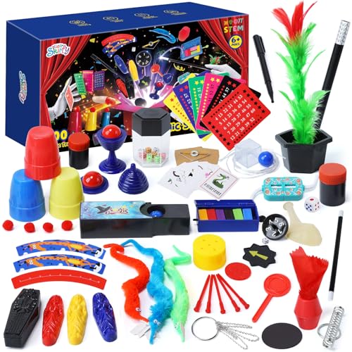 100 Trick Kids Magic Starter Kit with Wand