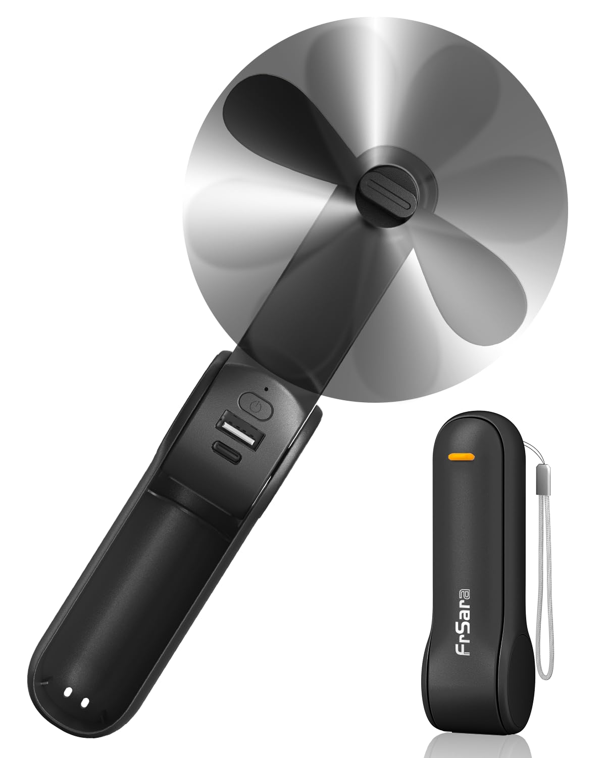 Portable USB Handheld Fan with Power Bank