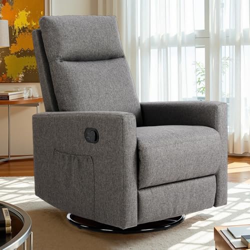 Recliner Chair 360 Swivel Rocker Glider High Back