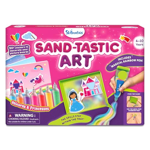 50+ Sand Art Stickers Unicorn Princess Kids Craft Kit
