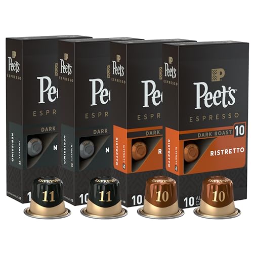 40 Count Peet's Coffee Espresso Capsules Variety Pack