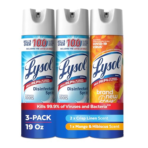 3 Pack Lysol Disinfectant Spray 19 oz