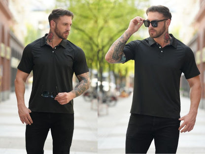 Mens Short Sleeve Athletic Golf Polo Shirt