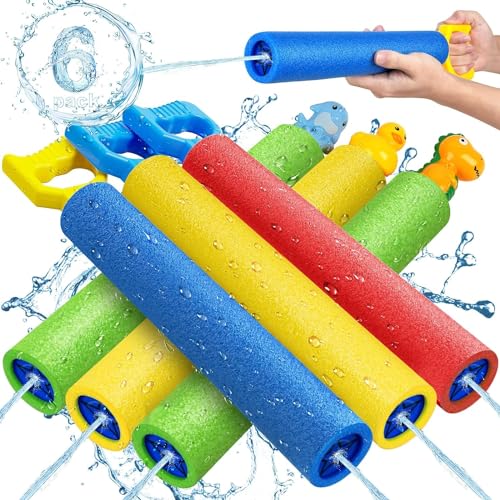 6 Pack Water Soaker Blaster Squirt Guns Kids