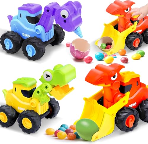 3 Pack Easter Dino Hauler Trucks for Kids